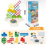 Настольная игра балансирующий тетрис Tetra Tower, Башня 16 блоки