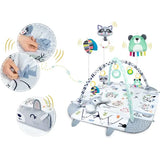 Детский коврик с мягкими бортиками Зайчик, подушкой, развивающий кокон