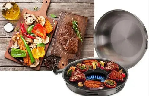 Сковорода гриль-газ Benson BN-803 с антипригарным покрытием