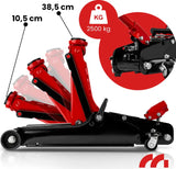 Домкрат гидравлический подкатный 2.5т низкопрофильный 385мм Maltec