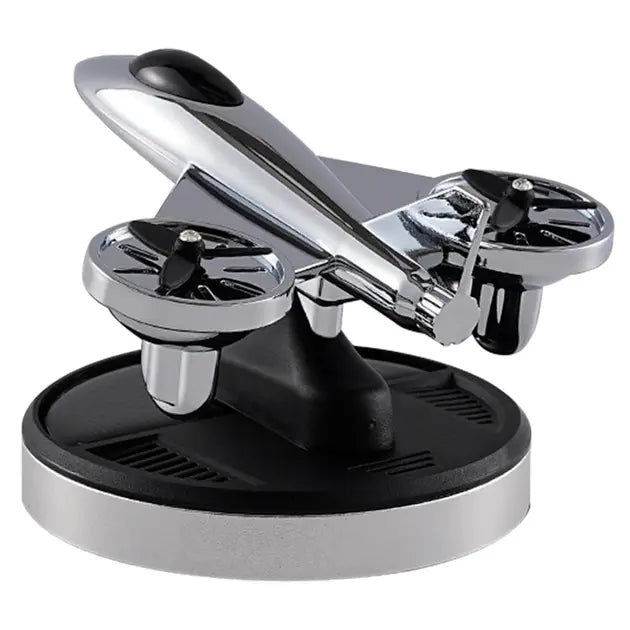 Ароматизатор на солнечных батареях в машину Самолет истребитель с турбинами