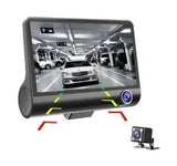 Автомобильный регистратор 1080P FHD ЖК-экран 3 камера заднего вида обзор 170