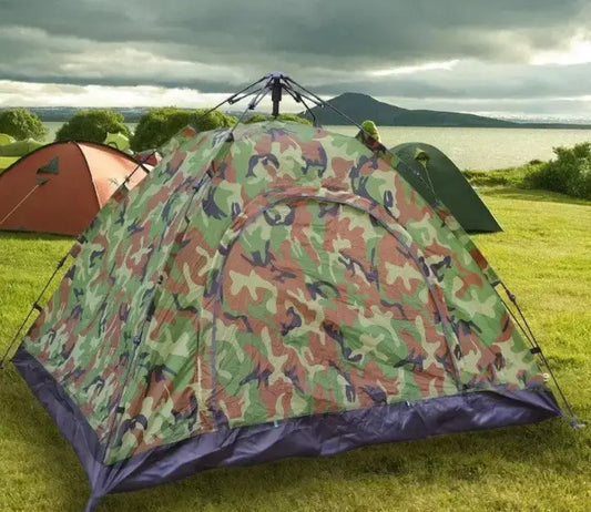 Палатка автоматическая местная Камуфляж 2-х местная