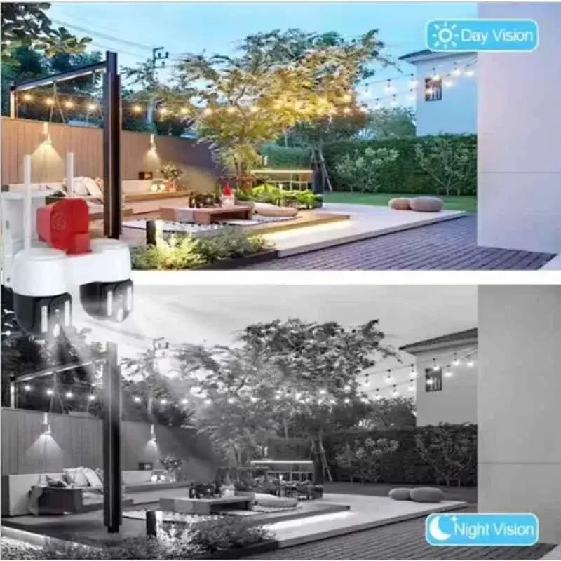 Высокопроизводительная камера видеонаблюдения с двумя направлениями движения, WIFI, горизонтальное вращение на 360° и вертикальное на 90°, ...