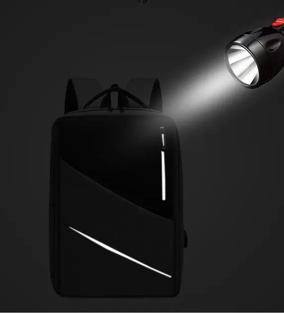 Рюкзак противоударный для ноутбука 15,6" с USB-портом и отсеком для ноутбука