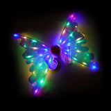 Светодиодные крылья феи-бабочки, двигающиеся с подсветкой и мелодиями на ремешках для девочки Wings of Fairy 848