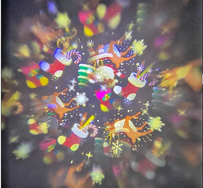 Светодиодный ночник-проектор UKC Снеговик 1367-4 3Вт