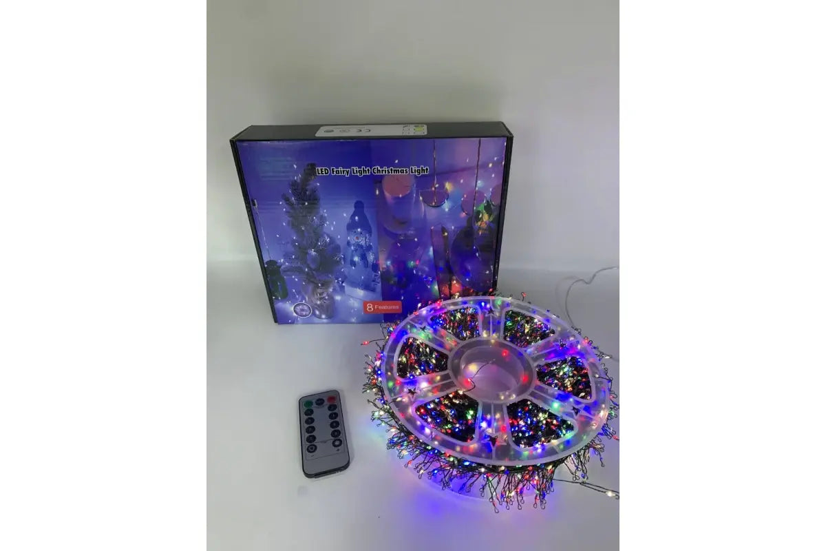 Гирлянда Роса на катушке фейерверк - мишура от USB, 50м, 1500LED + пульт Мультик