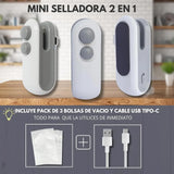 Универсальный мини-вакууматор пластиковых пакетов для консервирования продуктов питания