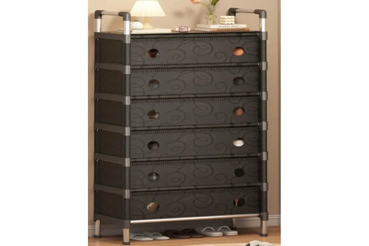 Полка для обуви SKLM-32-LT6205 черная  6 полок