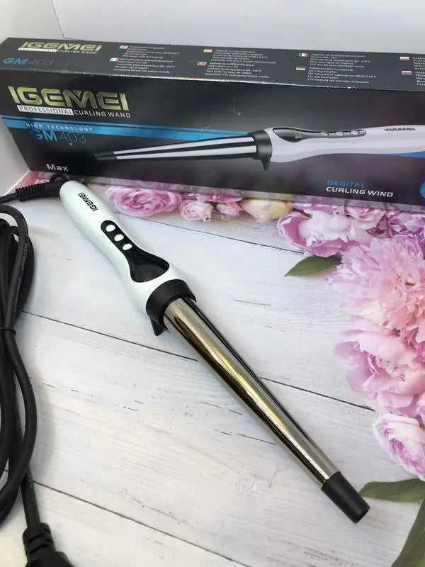 Профессиональная Конусная плойка для локонов Gemei GM-403