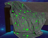 Серый Детский плед-покрывало светящийся в темноте Magic Blanket 150*200