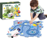 Пазл для детей "Railcar Puzzle" с игрушечным самолетом (5 деталей)