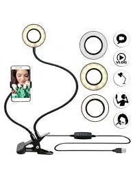 Держатель на прищепке с подсветкой Professional Live Stream