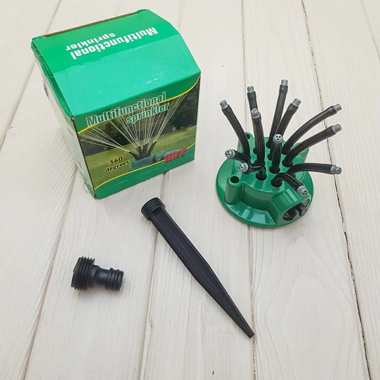 Спринклерный ороситель 360 multifunctional Water разбрызгиватель распылитель для полива газона