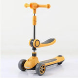 Детский трехколесный Складывающийся самокат 5-в-1 самокат с сиденьем