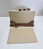 Кухонный набор досок Zepline ZP-00220 5 предметов, с подставкой бежевый