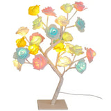 Бело-розовая Настольная светодиодная лампа / Дерево Роза / Декоративная настольная лампа для дома