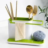 Универсальный органайзер для кухни на раковину 3 в 1 DAILY USE, для щеток, губок, мыла и полотенец