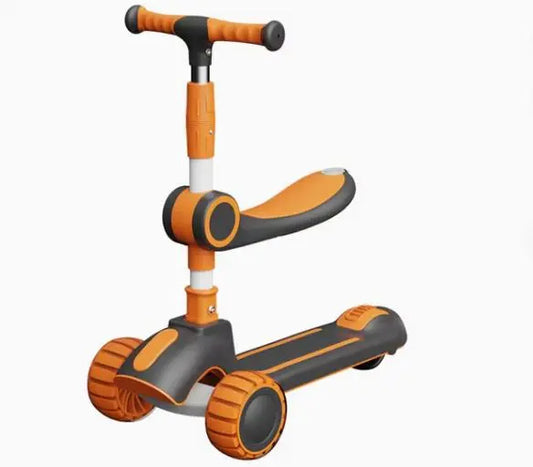 Детский трехколесный Складывающийся самокат 5-в-1 самокат с сиденьем