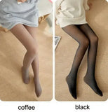Колготы теплые зимние на густом флисе, Колготы с имитацией капроновых