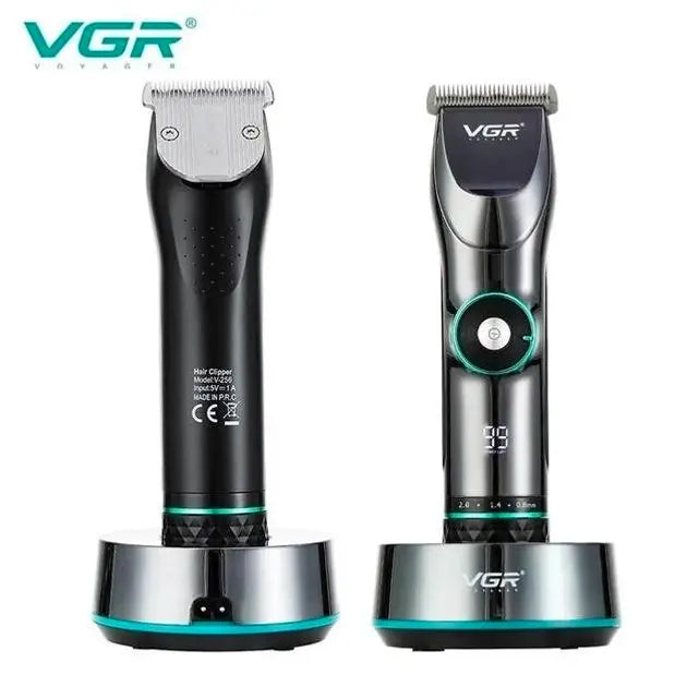 Мощная профессиональная машинка для стрижки с подставкой VGR V-256 / Универсальная машинка для стрижки волос