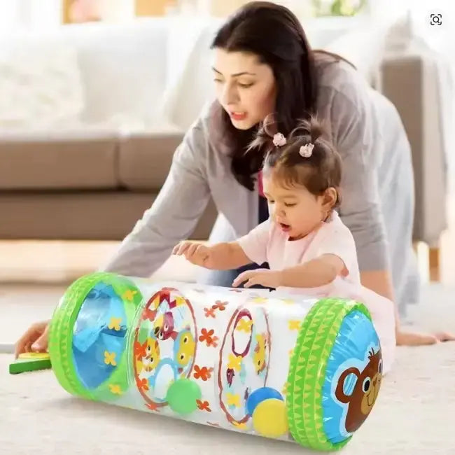 Надувной барабан для ползания малышей, 45×20×20 см