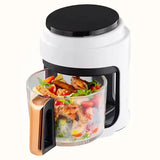 Черная Аэрофритюрница безмасляная сенсорная на 6л Gold Diamond TK9905 3200Вт