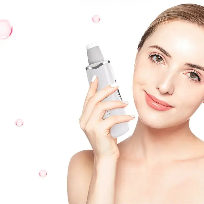 Ультразвуковой скраббер портативный для чистки лица Face Cleaner 8816 / Очиститель поров / Скрабер лифтинг