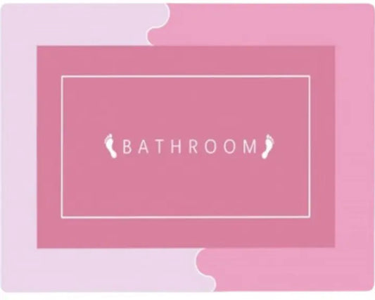 Коврик в ванну влаговпитывающий суперпоглощающий нескользящий Bath Mat Super Absorbent (40х60см) розовый
