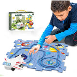 Пазл для детей "Railcar Puzzle" с игрушечным самолетом (5 деталей)