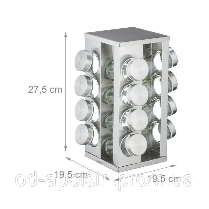 Карусель для специй Spice carousel 16 отсеков, подставка для специй, баночки для специй, набор для специй