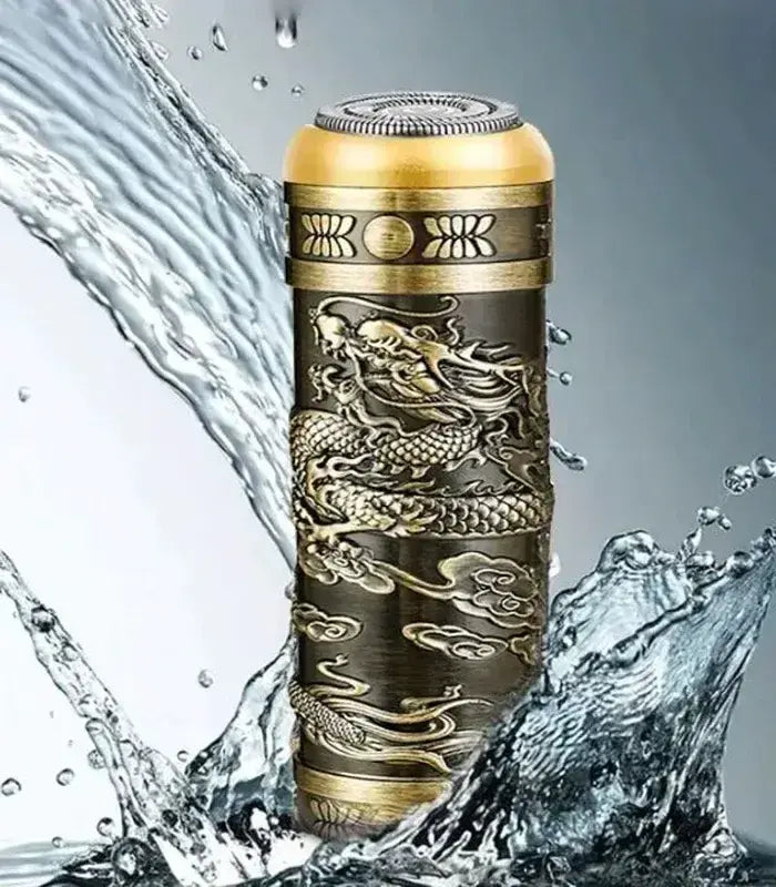 Аккумуляторная мини бритва металлическая дорожная USB электробритва роторная беспроводная Mini Shaver Alstow NS-701