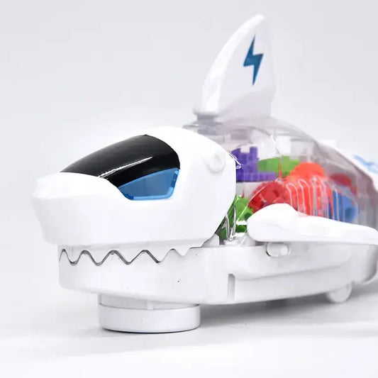 Музыкальная игрушка акула (ездит, шестерни, движущиеся части, звук, свет) S-2А