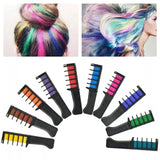 Набор мела для волос 6  шт Hair chalk Разноцветные красители расческа для детей и взрослых