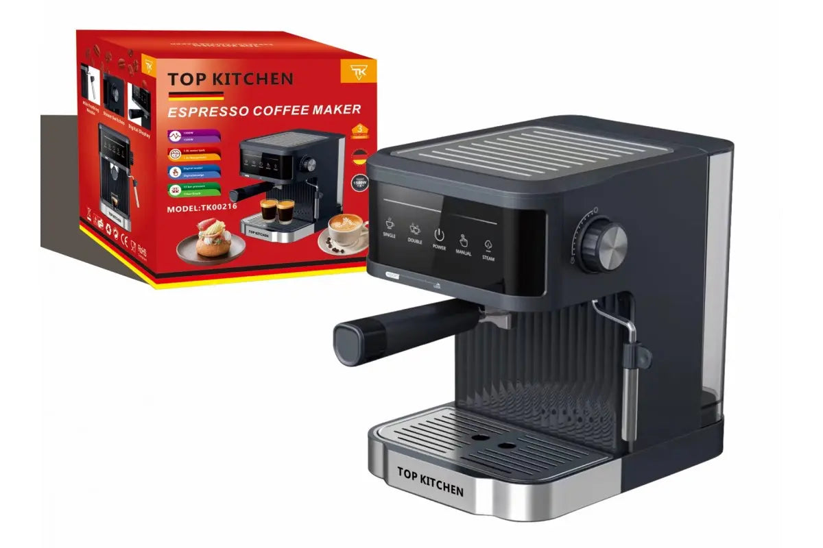 Кофеварка Эспрессо с стимером 1500Вт 15 бар Top Kitchen Tk00216
