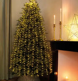 Гирлянда Конский хвост от USB 5 метра 1000 LED 20 нитей , желтый