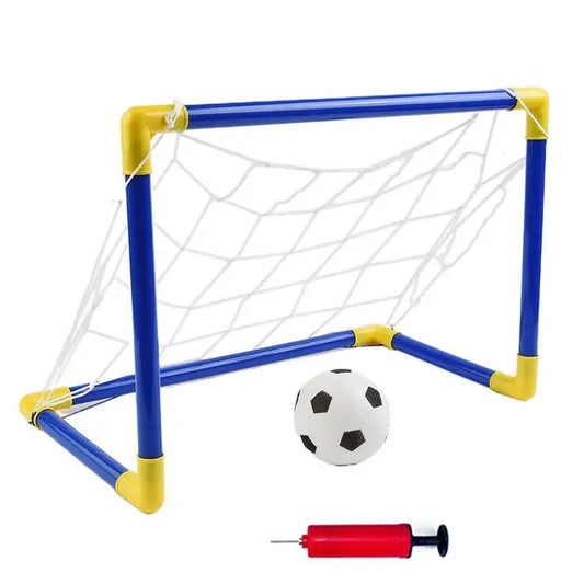Игровой набор Мини Футбол "Складные ФУТБОЛЬНЫЕ ВОРОТА" 56см Anjanle Футбольный набор с насосом и мячом