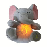 Плюшевый слоник с ночным светом и успокаивающей музыкой, интерактивные колыбельные и движение ушей, 30 см