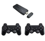 Игровая ТВ-приставка M8 mini 4K на Android TV с встроенным эмулятором ретро-игр и джойстиками