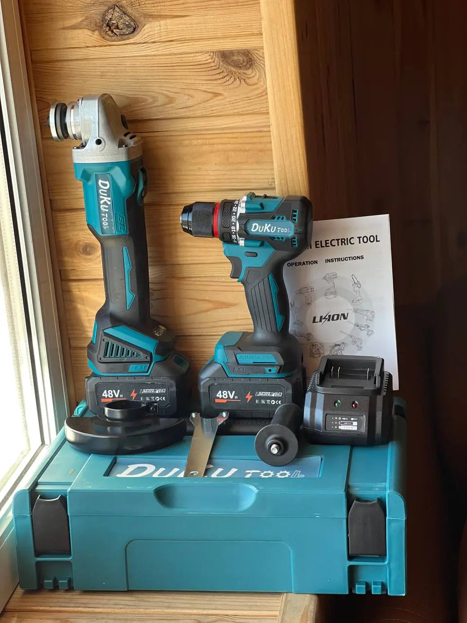 Бесщеточный комплект 2 в 1 ударный шуруповерт DTW 488 и болгарка DGA506 PRO