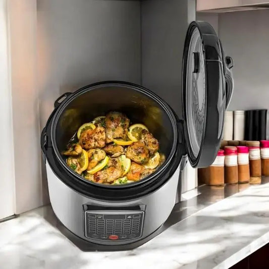 Мультиварка универсальная на 42 программы Crownberg CB 5527 из нержавеющей стали с чашей на 5л.