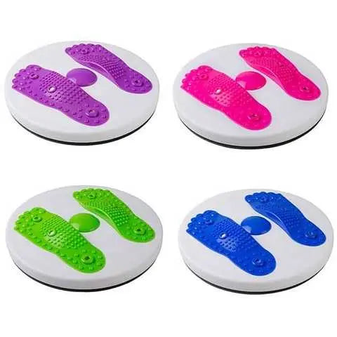 Тренажер диск здоровья для похудения напольный с эспандерами и массажем ступней