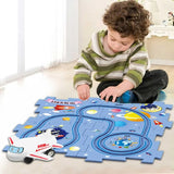 Пазл для детей "Railcar Puzzle" с игрушечным самолетом (5 деталей)