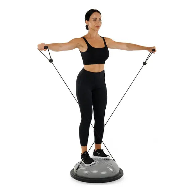 Гимнастическая полусфера для фитнеса, балансировочная подушка, PF-02  платформа 60 см Фиолетовая