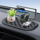 Многофункциональный нескользящий коврик с держателем для телефона и парковочной картой