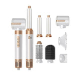 Фен-стайлер для волос 7 в 1 черный