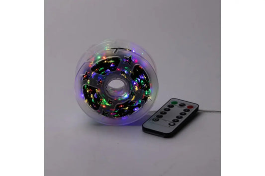 Гирлянда Роса 200 м МУЛЬТИК – зеленая нить, пульт, 8 режимов