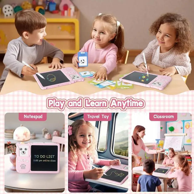 Говорящие обучающие карточки Монтессори для изучения английского языка 2в1 интерактивный планшет и цветная LCD доска для рисования 224 сло...