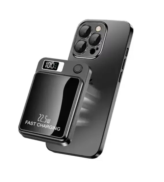 Магнитный повербанк (Power Bank) 10000mAh с MagSafe, быстрой зарядкой 22.5W и LED-дисплеем для iPhone 12/13/14/15/16